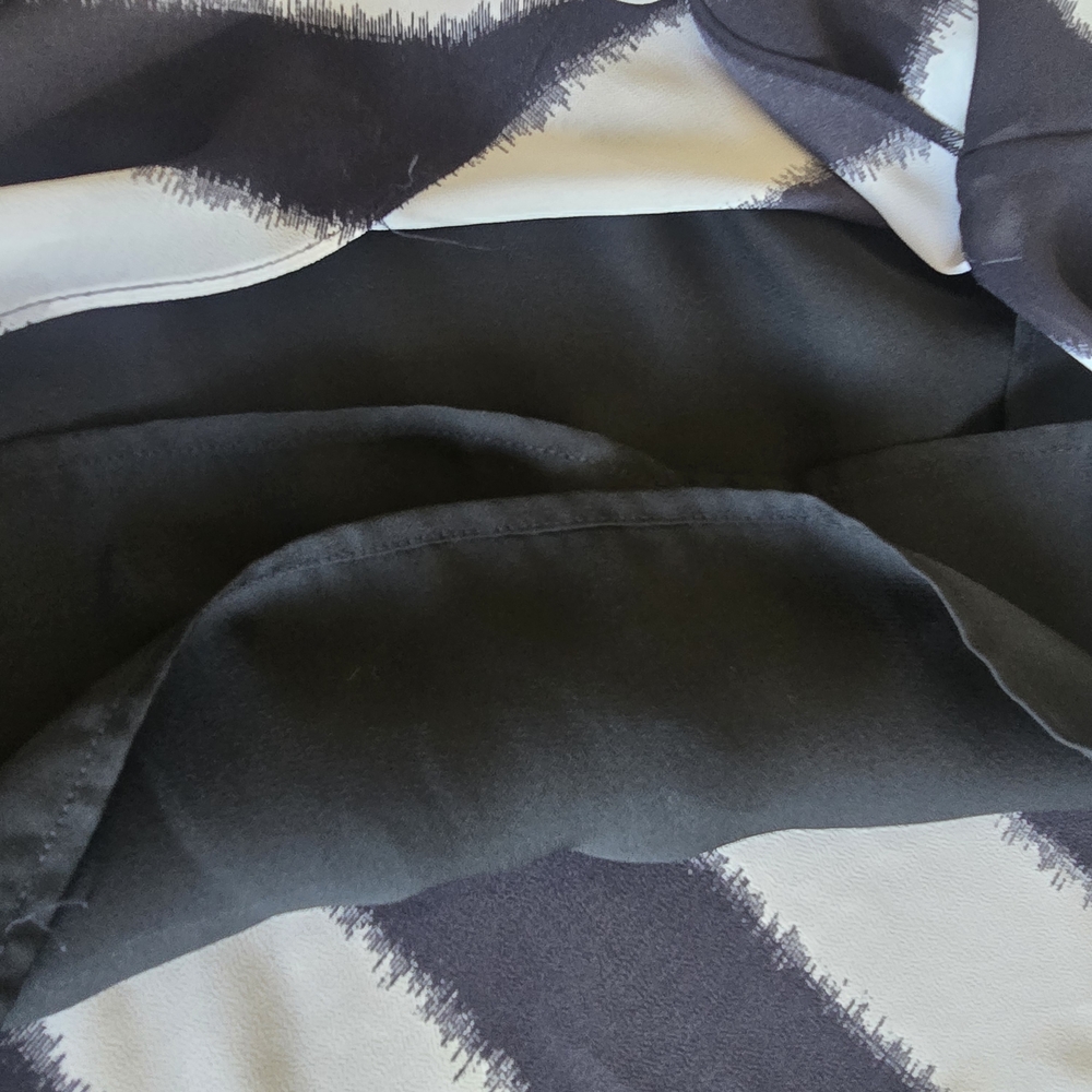 Michael Kors Black and White Stripe Tank Maxi Dress Large Coastal Resort Summer - Picture 8 of 10